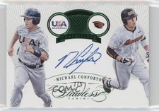 2016 Panini Flawless Transitions Emerald 2/5 Michael Conforto #T-MC Auto xr1