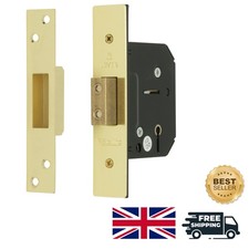 Superior 67mm Brass 5-Lever Deadlock for Unmatched Security in Homes & Offices