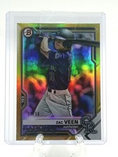 2021 Zac Veen Bowman GOLD Refractor /50 National Convention RC SSP