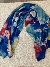Jessica McClintock Soft Floral Wrap/Shaw/Scarf