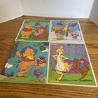 Vintage Playschool & Mattel Wooden Puzzles Disney Winnie The Pooh Lot Of 4