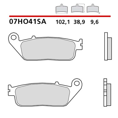 BREMBO FRONT BRAKE PAD KIT FOR HONDA CB TWO FIFTY 250 92-05 COD. 07HO41SA