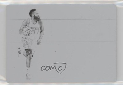 2015 Panini Flawless Championship Tag Printing Plate Black 1/1 James Harden 00et