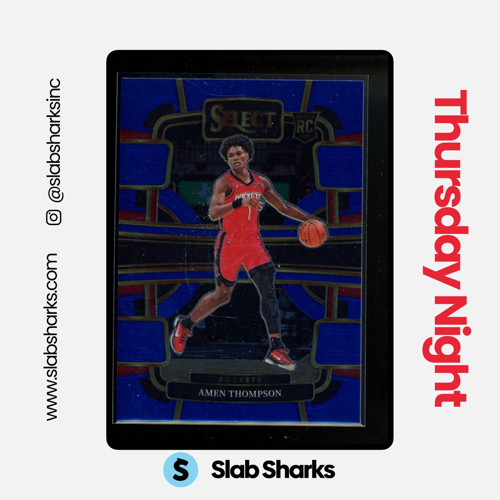 2023 PANINI SELECT #96 AMEN THOMPSON BLUE RETAIL RC CONCOURSE ROOKIE