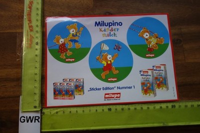 Alter Aufkleber Babynahrung Joghurt Joghurtdrink MILUPA Sticker Edition Nr 1