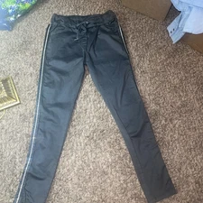 GIGI MODA Italy Poluma Drawstring Pull On Pants Stretch Cotton Gray S