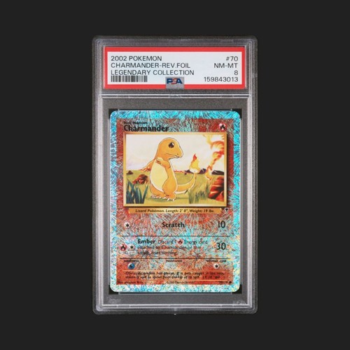 Pokémon Charmander  Legendary Collection Reverse Holo PSA 8