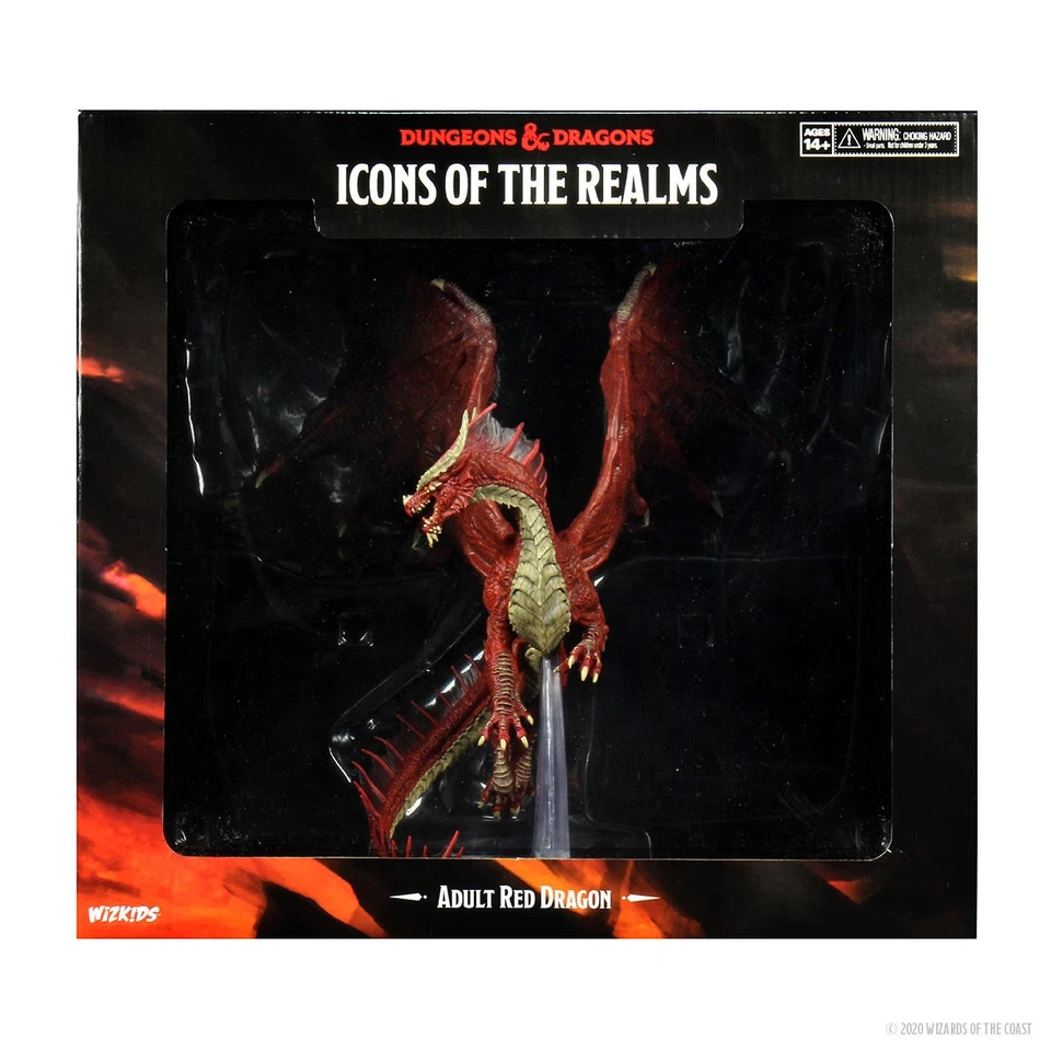 D&D Icons of The Realms: Adult Red Dragon Premium Figure | WizKids - Image 2 of 4