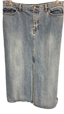 Women s Gap Factory Store Denim Skirt With Front Split- Size 14