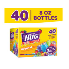 Little HUG Fruit Barrels, Original, Shelf Stable Kids Drinks Variety Pack, 40