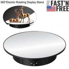 Mirrored Rotary Display Turntable Stand 8 Inches USB Powered ...