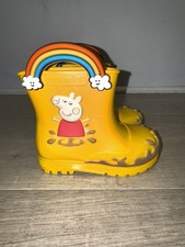 Stivali MINI MELISSA Peppa Pig Wellies Wellington UK 6 | Nuovi | Giallo Prezzo consigliato £ 70 