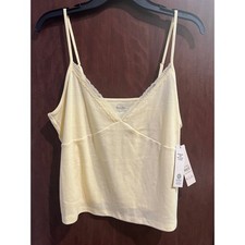 No Boundaries Lace Trim V-Neck Cami, Women's size XL H-008