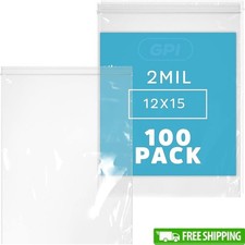 Reclosable Zip Lock Bags Heavy Duty Resealable Storage Bags Food Supplies New