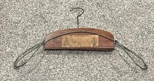 Vintage DeMar Suit  Skirt Hanger Wood  Wire Holder with Original Label