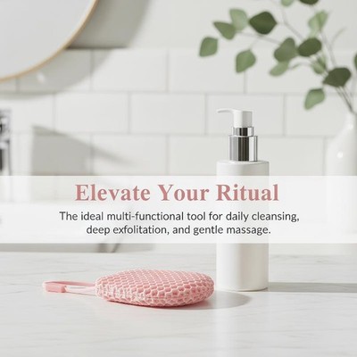 Honeycomb Exfoliating Shower Finger Caps Body Scrub Cleansing Bath Mitt Breathab