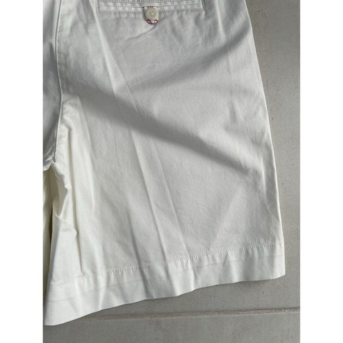 Pantalones Cortos Talbots Mujer Talla 4 Bermudas Caminar tiro alto Algodón Elástico Blanco Nuevos con Etiquetas - Imagen 10 de 12