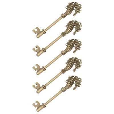  5 Pcs Seepferdchen Anhänger Dekoanhänger Schlüsselanhänger DIY -Armbandanhänger