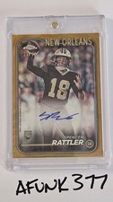 2024 Topps Chrome - Rookie Autographs Spencer Rattler #RA-SRA Gold Refractor /50