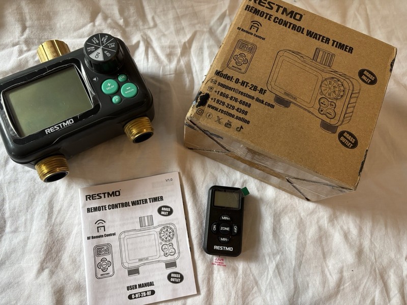 New Restmo Remote Control Water Timer, Controller Model 0–HT–2B-RF