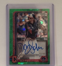 2025 Topps Chrome-Daniel Schneemann- Green Sapphire Auto /99 (RC)