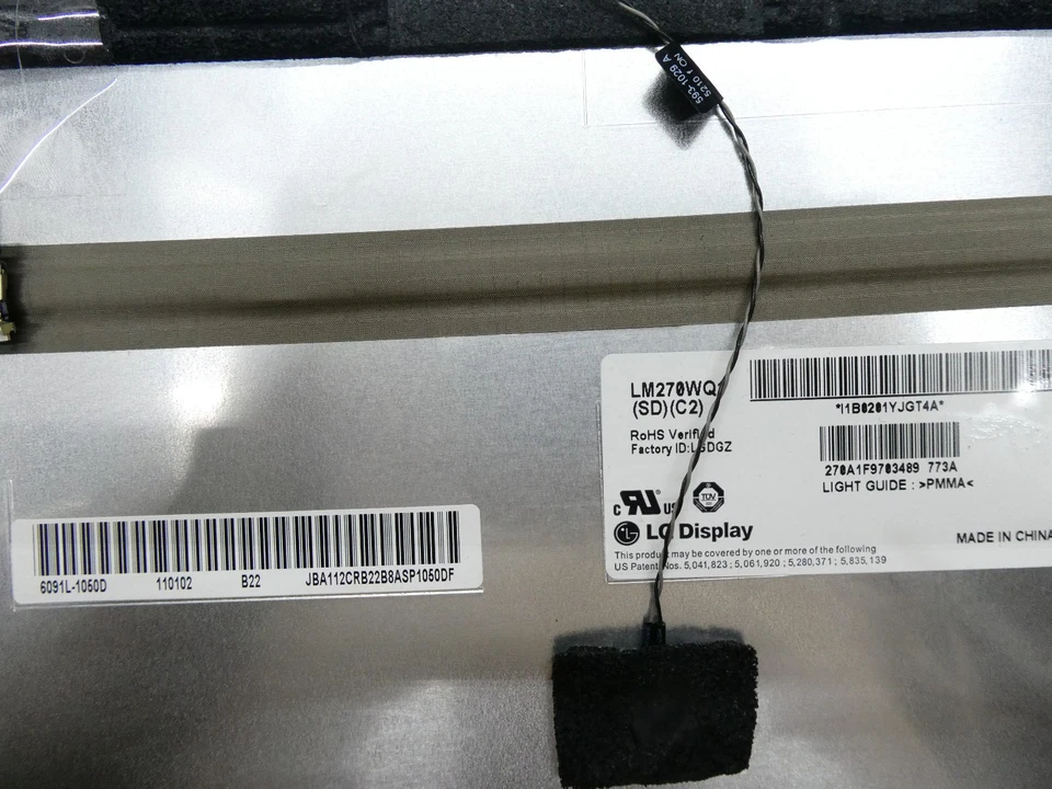 🍀 Apple iMac 27" A1312 Mid 2011 LM270WQ1 SD C2 LG Pantalla LCD 661-5729 Foto 4 de 4
