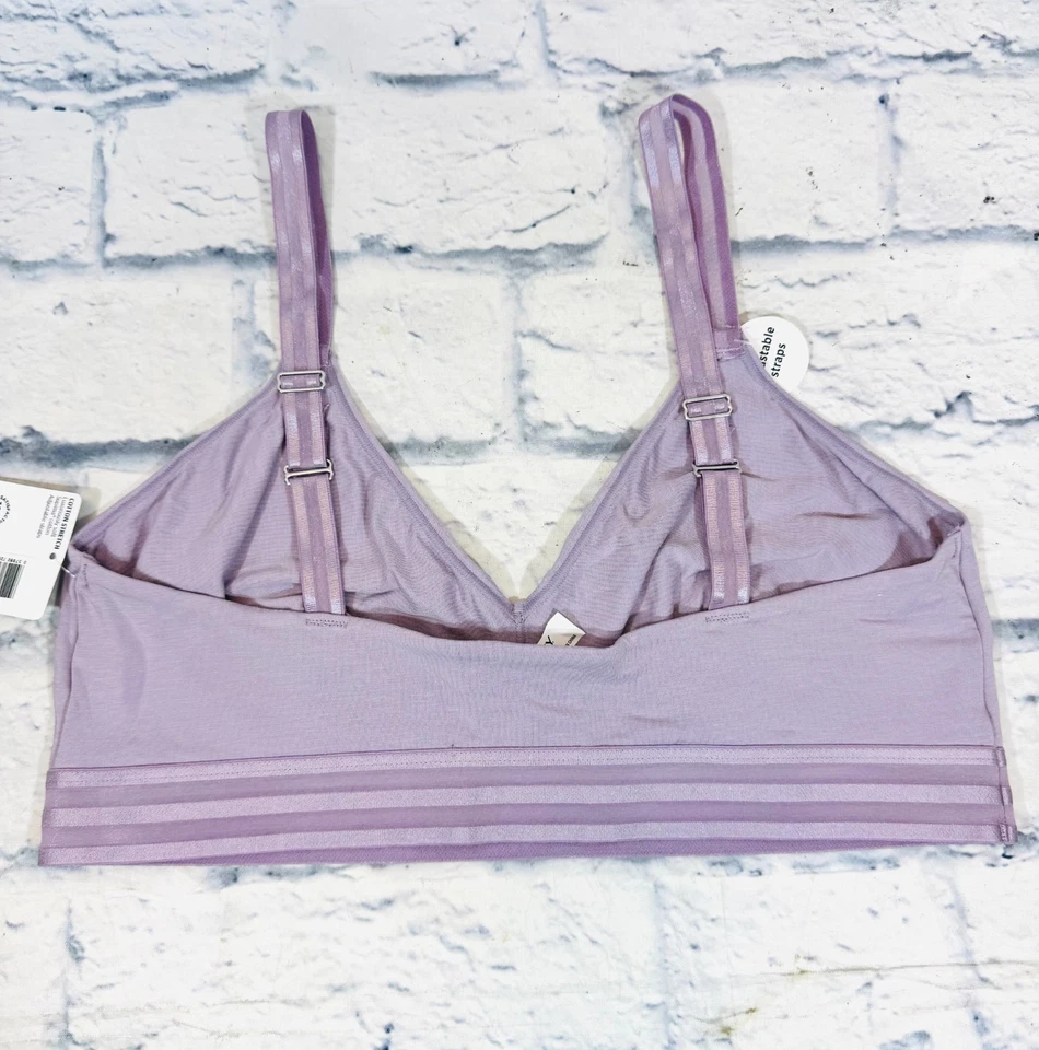 Nuevo Bralette Jockey Para Mujer XL Allure Supima Algodón Lavanda (1629) Foto 2 de 3