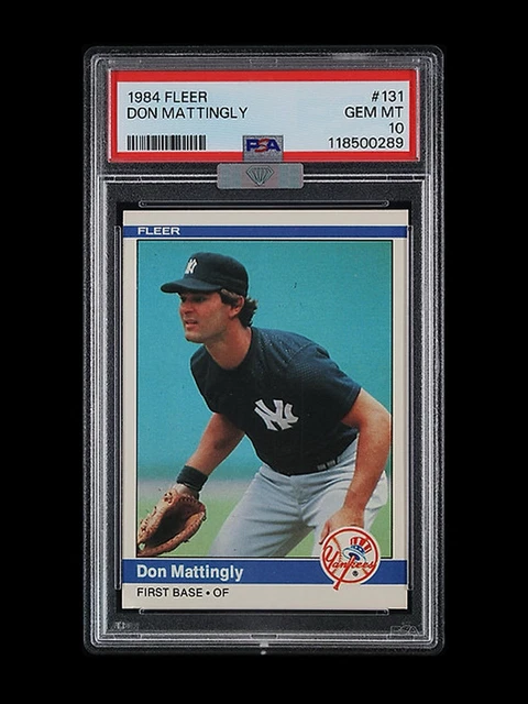 1984 Fleer #131 Don Mattingly Rookie RC PSA 10 MBA DIAMOND POP 1