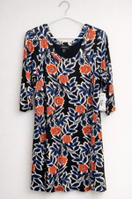 Karen Kane Citrus Splash A-Line Dress 0X Floral Made USA NWT MSRP $149