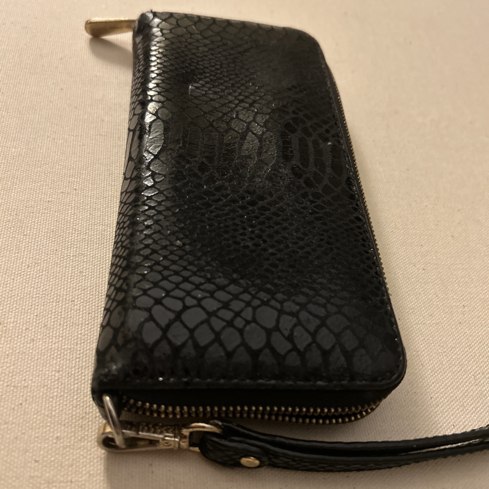 Michael Kors Python Snake Embossed Leather Black … - image 7