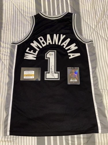 Victor Wembanyama Autographed Signed San Antonio Spurs Basketball Jersey COA