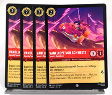 Disney Lorcana TCG Reign of Jafar Vanellope Von Schweetz 124/204 Common x4