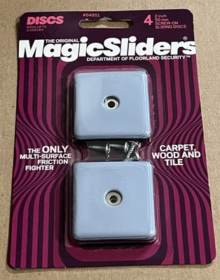 Magic Sliders04051 2 In. Screw-On Square Sliding Disc (4-Pack) New