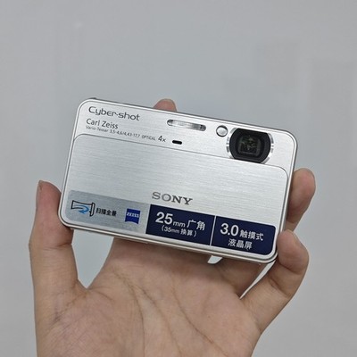SONY Cyber Shot DSC-T99 CCD 14.1MP 4x Optical Zoom Digital Camera-Silver 90% New