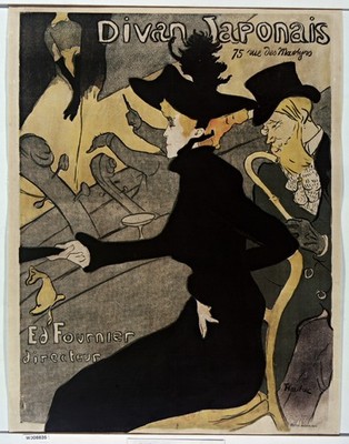 Toulouse-Lautrec Divan Japonais 1893 Vintage Art Poster Reprint Wall Art