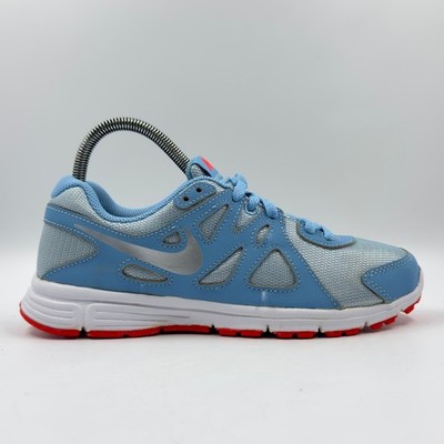 Nike Revolution 2 ältere Mädchen blaue Mesh Turnschuhe UK Größe 4