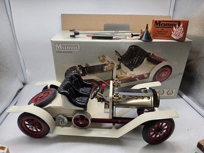  Mamod SA1 Steam Roadster Echtdampf Dampfauto Creme Weinrot mit OVP & Zubehör