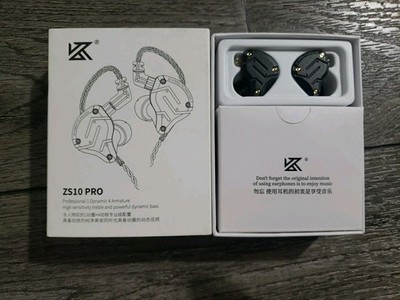 KZ ZS10 Pro, Linsoul 4BA+1DD 5 Driver in-Ear HiFi Earphones w/ Mic