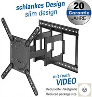 My Wall® Schwenkbare TV Wandhalterung, 23-75 Zoll, Bis 45 Kg