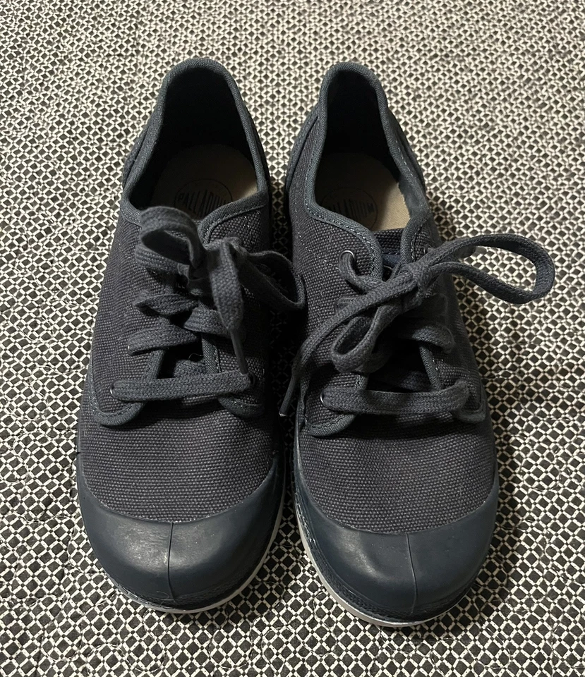 Palladium Little Boys' Canvas Pampa Oxford Shoes Navy blue US Size 3 - Image 3 of 4