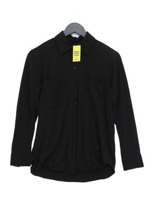 Club Monaco Damen Shirt XXS schwarz Wolle mit Viskose, Polyester Basic