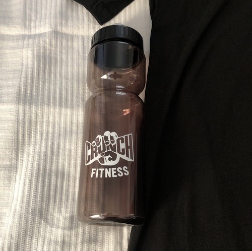 Crunch Fitness Wasserflasche Fitnessstudio Training Gesundheit BPA-frei brandneu
