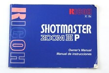 190790 Ricoh Shotmaster Zoom IIIP Genuine Original User Instruction Manual