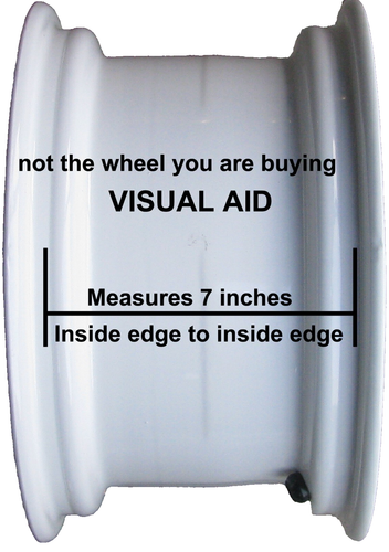 ATV RIM WHEEL some YAMAHA Kodiak Wolverine 12x7 4/110 2+5 Rear SRA ONLY - Picture 11 of 23