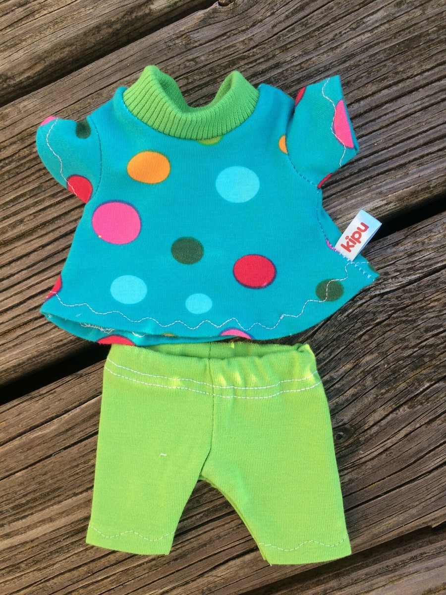 Handgemachtes Kleiderset Für Bären/Teddy (Gr. 22 Cm Oder 35 Cm) – Shirt + Hose Aus Baumwolle