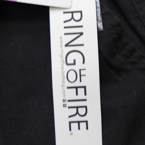 Ring of Fire pantaloncino cargo uomo taglia 38 nero paracadute nuovo con etichetta cintura - Foto 4 di 19