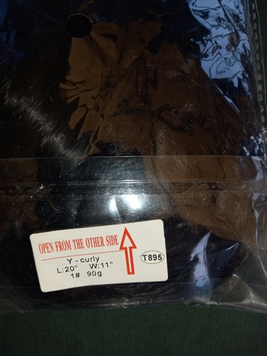 New S Noilite Clip In Synthetic Hair Extension Y Curly L 20" #1 Dark Black 90G - Picture 4 of 5