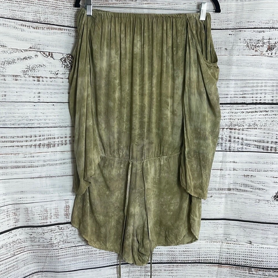 Mameluco Blue Life para mujer XS tie dye fuera del hombro Cover up Resort playa boho Foto 2 de 4