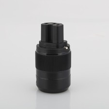 Kaltgeräte Buchse Kupfer Stecker C15 Netzstecker Adapter für HiFi Kabel Leitung