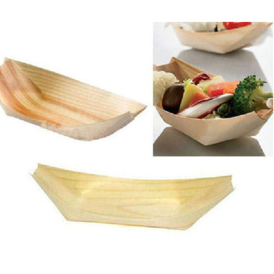 BAMBUS BOOTE SCHÜSSEL PARTY SÜSSIGKEITEN HOLZ PARTY SNACK FINGER FOOD 14 CM